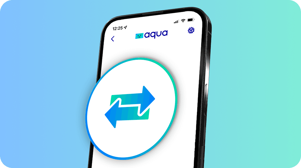 Aqua balance transfer on mobile