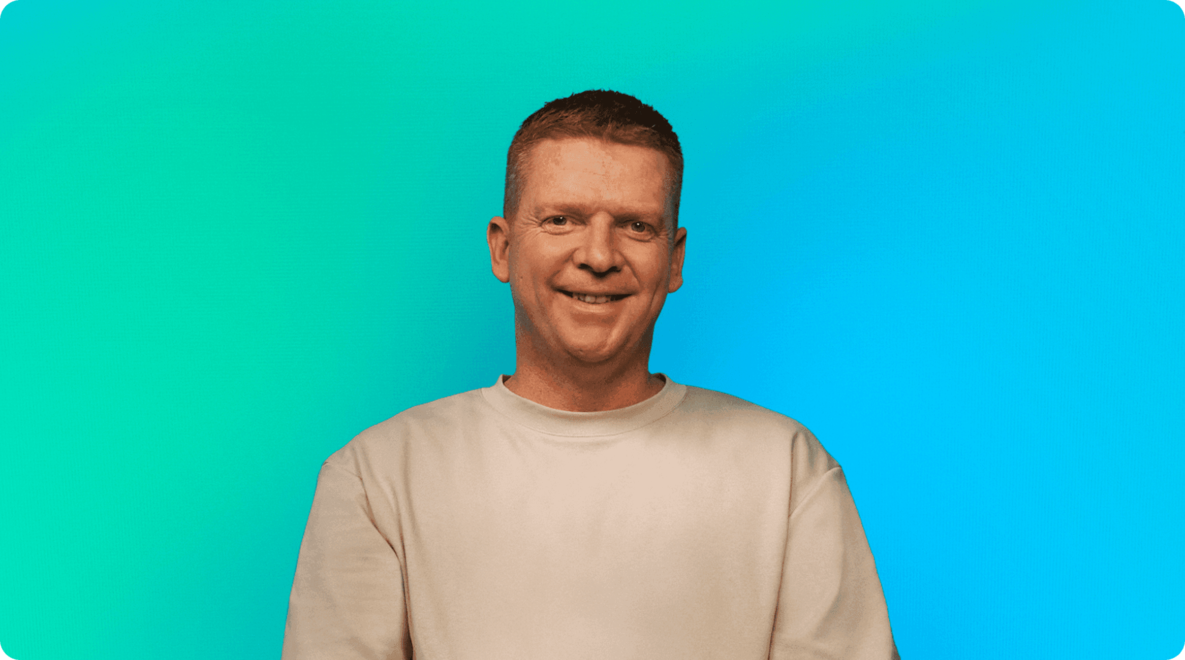 Man smiling
